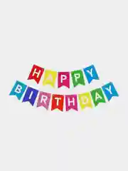 Желтый гирлянды на день рождения "Happy Birthday"