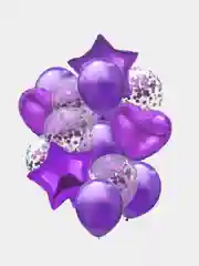 Фиолетовый набор шаров, 14 штук