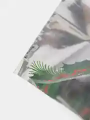 Бордовый набор подарочных пакетов "С Новым годом!", 20 х 35 см, цветной металлизированный рисунок