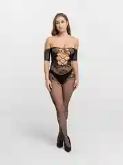 Черный эротический комбинезон