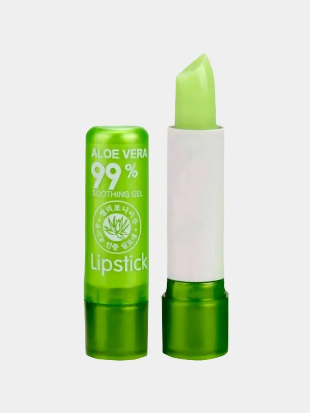 Тинт алоэ. Aloe Vera 99% Lipstick. Бальзам для губ Aloe Vera 99%. Гигиеническая помада "Aloe Vera 99%" Elcosmetiks.