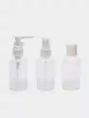 Флаконы для косметических средств, в чехле