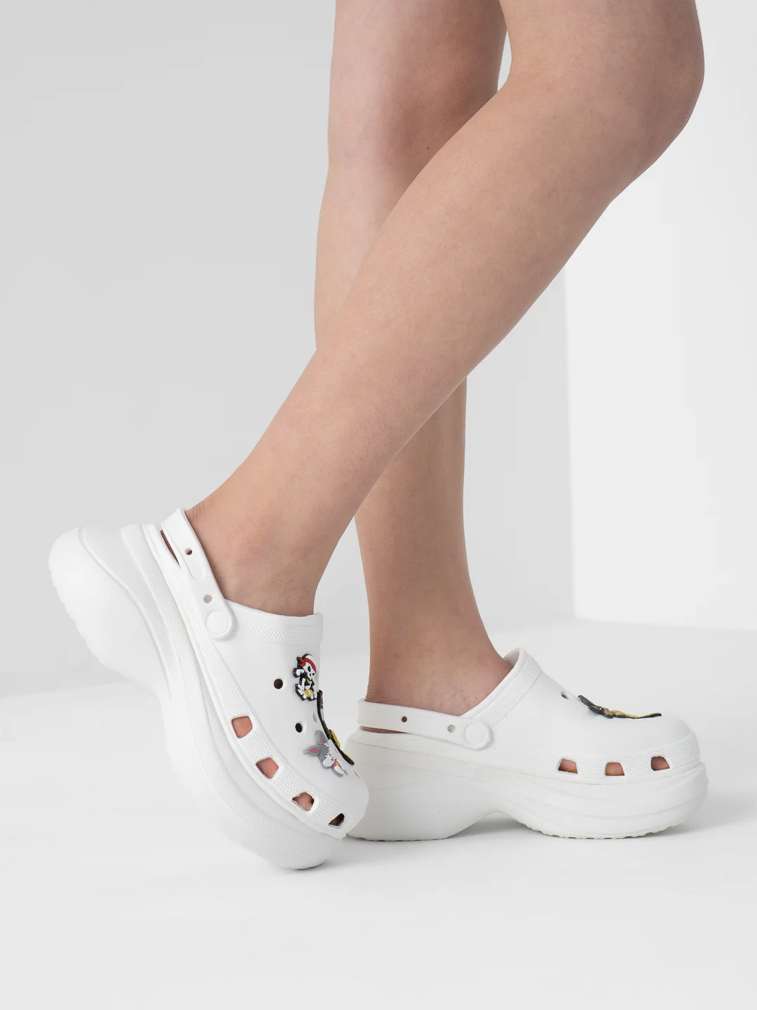 Белый сабо женские на платформе IZI, размеры 36-40