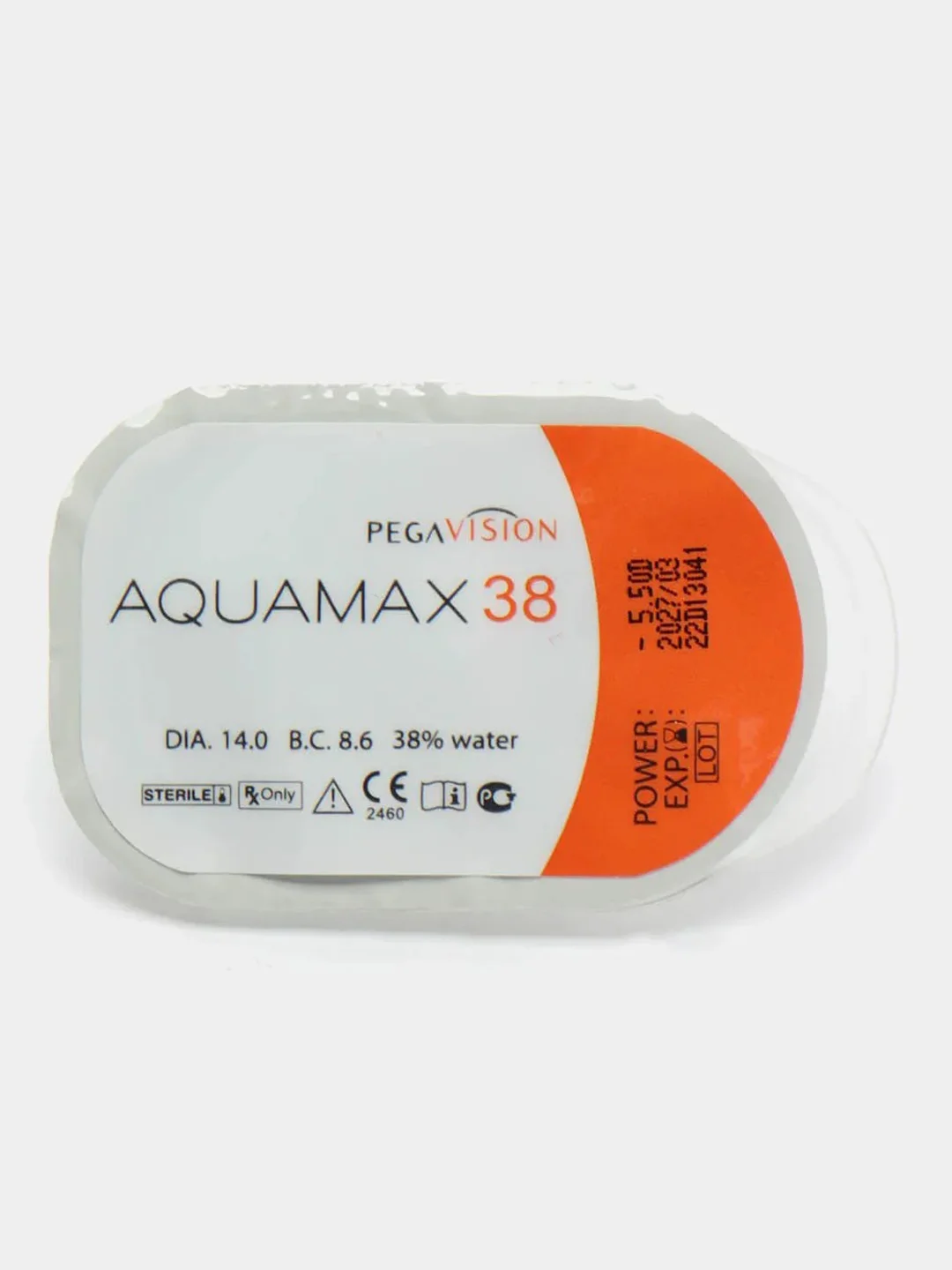 Контактные линзы Pegavision "Aquamax 38", квартальные
