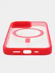 Красный чехол MagSafe для iPhone 11, 12, 13, 14, 15, Pro, Pro Max, Plus, mini, айфон, магсейф