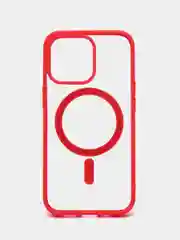 Красный чехол MagSafe для iPhone 11, 12, 13, 14, 15, Pro, Pro Max, Plus, mini, айфон, магсейф