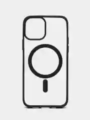 Черный чехол MagSafe для iPhone 11, 12, 13, 14, 15, Pro, Pro Max, Plus, mini, айфон, магсейф