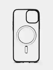Черный чехол MagSafe для iPhone 11, 12, 13, 14, 15, Pro, Pro Max, Plus, mini, айфон, магсейф