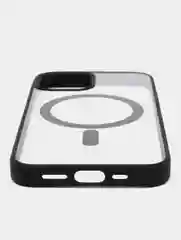 Черный чехол MagSafe для iPhone 11, 12, 13, 14, 15, Pro, Pro Max, Plus, mini, айфон, магсейф