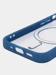 Синий чехол MagSafe для iPhone 11, 12, 13, 14, 15, Pro, Pro Max, Plus, mini, айфон, магсейф