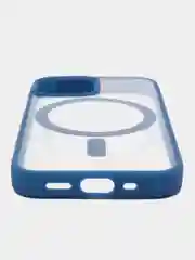 Синий чехол MagSafe для iPhone 11, 12, 13, 14, 15, Pro, Pro Max, Plus, mini, айфон, магсейф