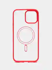 Красный чехол MagSafe для iPhone 11, 12, 13, 14, 15, Pro, Pro Max, Plus, mini, айфон, магсейф