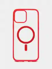 Красный чехол MagSafe для iPhone 11, 12, 13, 14, 15, Pro, Pro Max, Plus, mini, айфон, магсейф