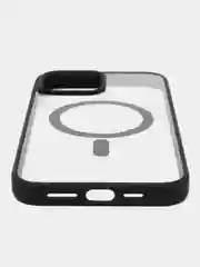 Черный чехол MagSafe для iPhone 11, 12, 13, 14, 15, Pro, Pro Max, Plus, mini, айфон, магсейф