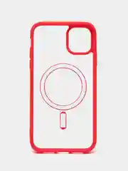 Красный чехол MagSafe для iPhone 11, 12, 13, 14, 15, Pro, Pro Max, Plus, mini, айфон, магсейф