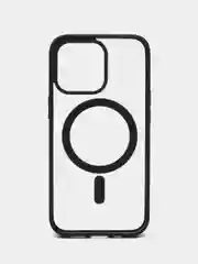 Черный чехол MagSafe для iPhone 11, 12, 13, 14, 15, Pro, Pro Max, Plus, mini, айфон, магсейф