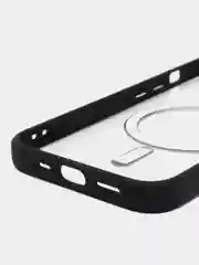 Черный чехол MagSafe для iPhone 11, 12, 13, 14, 15, Pro, Pro Max, Plus, mini, айфон, магсейф