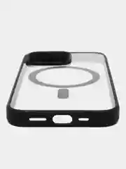 Черный чехол MagSafe для iPhone 11, 12, 13, 14, 15, Pro, Pro Max, Plus, mini, айфон, магсейф