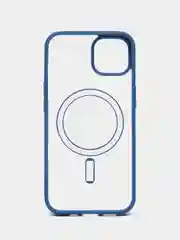 Синий чехол MagSafe для iPhone 11, 12, 13, 14, 15, Pro, Pro Max, Plus, mini, айфон, магсейф
