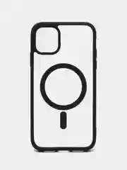 Черный чехол MagSafe для iPhone 11, 12, 13, 14, 15, Pro, Pro Max, Plus, mini, айфон, магсейф