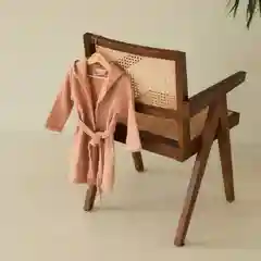 Халат детский муслиновый LoveLife, 2 года, рост 92-98 см, цвет пудровый, 100% хлопок