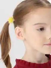 Желтый детские новогодние резинки " Снежинки", 2 штуки