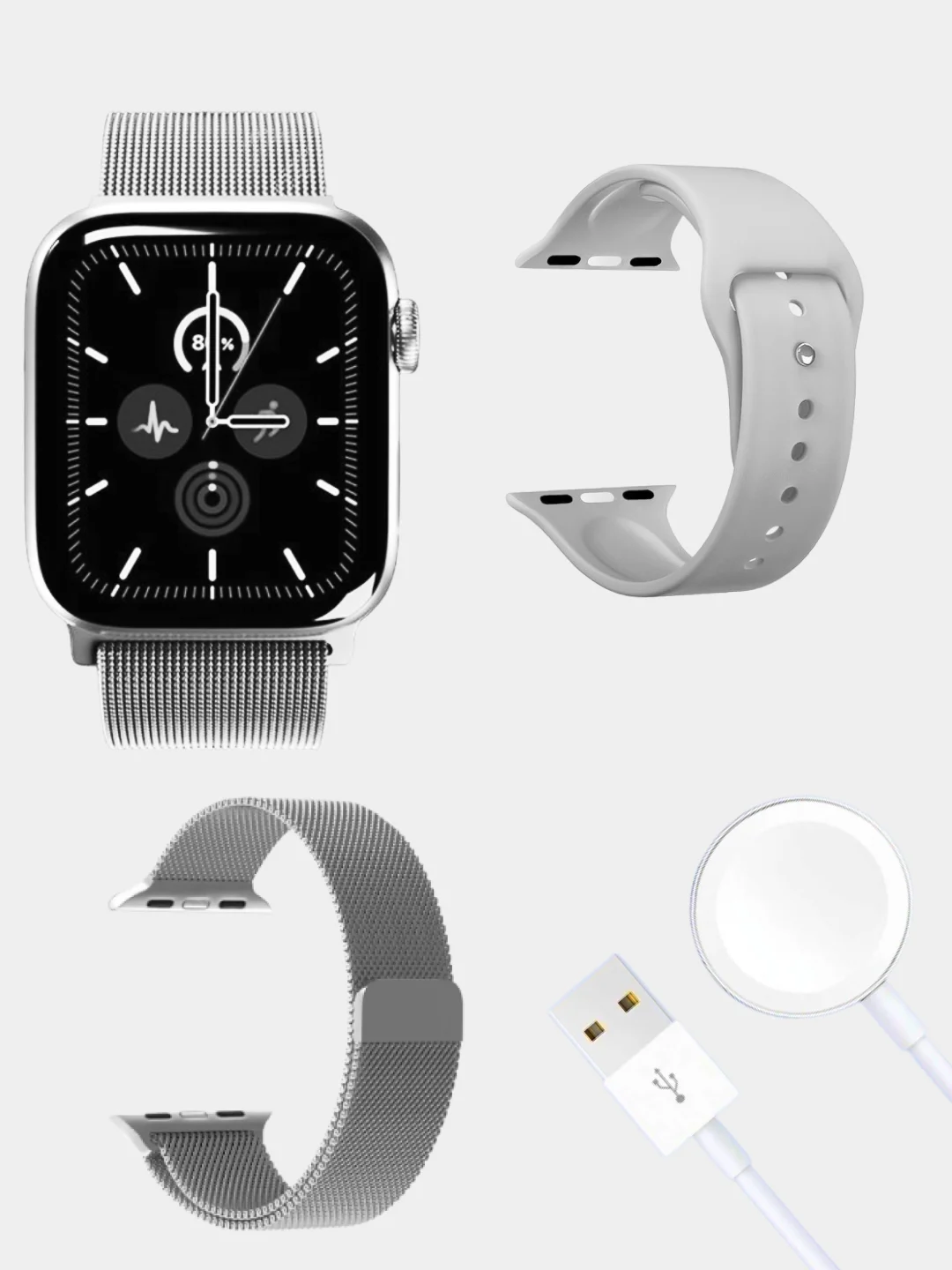 Розовый умные смарт-фитнес часы Smart Watch X9 Pro 2, X8 Pro, X9 Ultra 2 наручный браслет