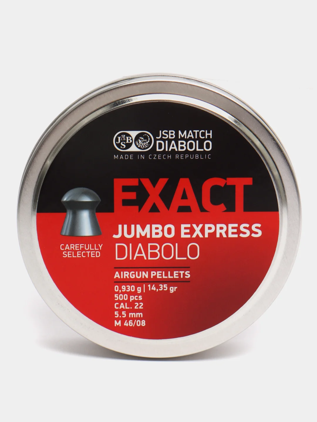 Пули JSB Exact Jumbo Express Diabolo для винтовки PCP ПСП, 5,5 мм, 0,93 г, 500 штук