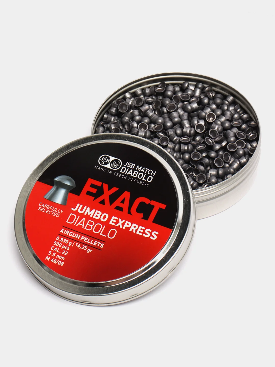 Пули JSB Exact Jumbo Express Diabolo для винтовки PCP ПСП, 5,5 мм, 0,93 г, 500 штук