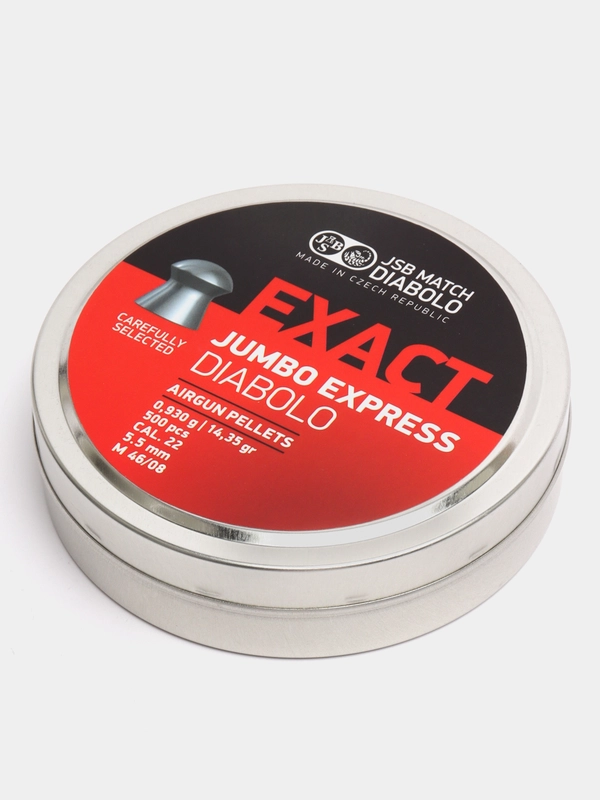 Пули JSB Exact Jumbo Express Diabolo для винтовки PCP ПСП, 5,5 мм, 0,93 г, 500 штук