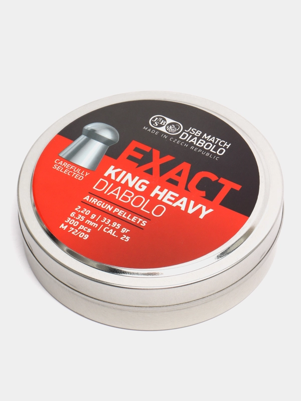 Пули JSB Diabolo Exact King Heavy MK II 6,35 мм, 2,2 г, 300 штук