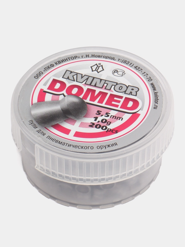 Пули Kvintor Domed для винтовки PCP Hatsan Kral RAR Ataman Jager, 5,5 мм, 1,0 г, 200 штук
