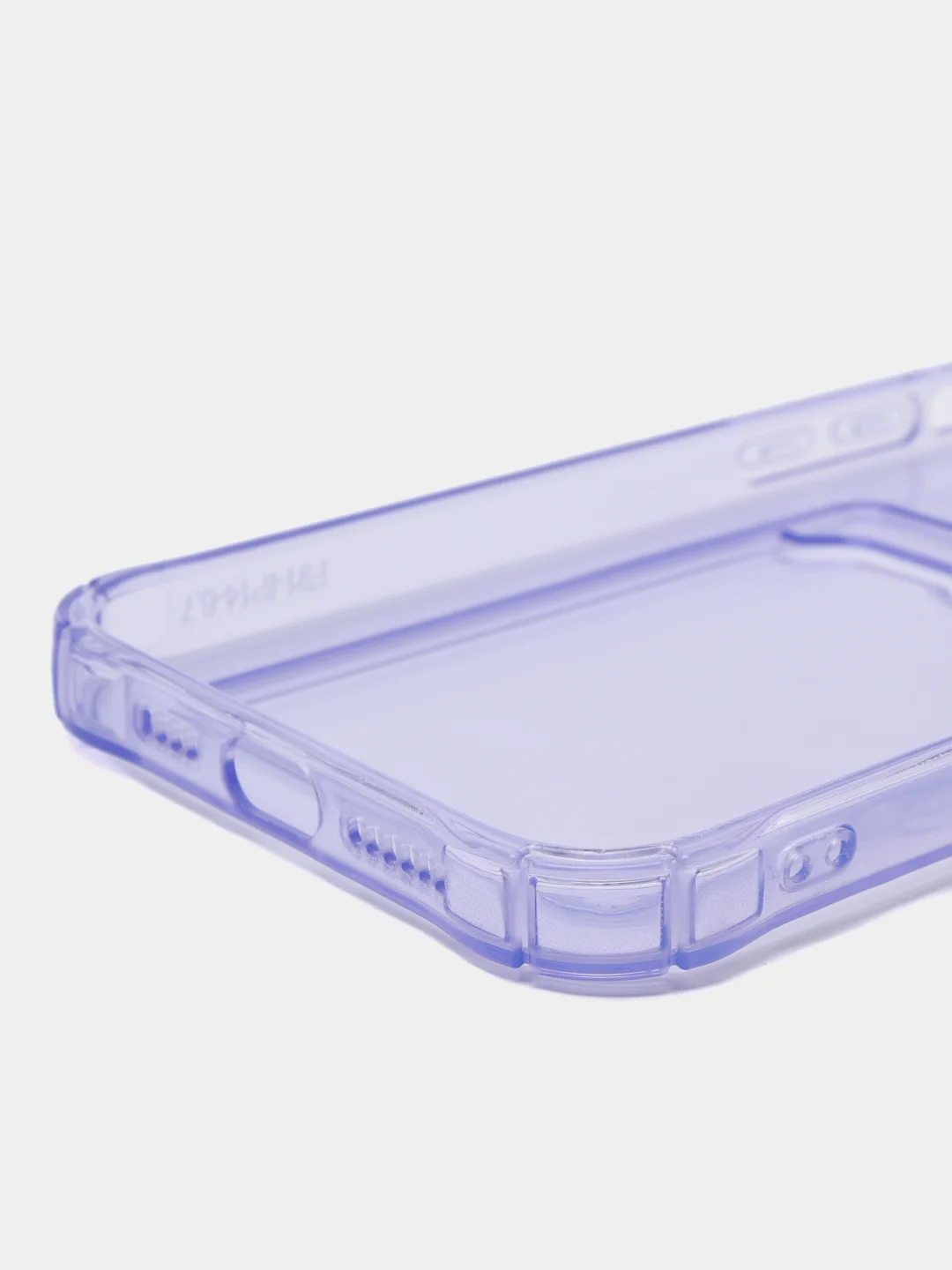 Лавандовый чехол iPhone 11, 15 Pro, 14 Max, 13, 12, XR, XS, 6, 7, 8 Plus, SE, с карманом для карт, прозрачный