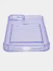 Лавандовый чехол iPhone 11, 15 Pro, 14 Max, 13, 12, XR, XS, 6, 7, 8 Plus, SE, с карманом для карт, прозрачный