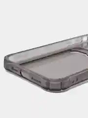 Тёмно-серый чехол iPhone 11, 15 Pro, 14 Max, 13, 12, XR, XS, 6, 7, 8 Plus, SE, с карманом для карт, прозрачный
