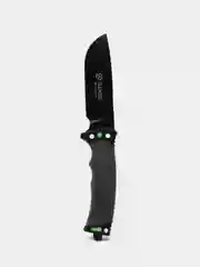 Серый нож для выживания Ganzo G8012V2, туристический, сталь
