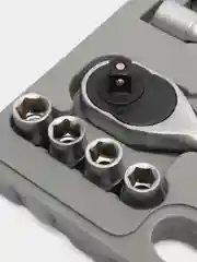 Набор головок 1/2" с карданным шарниром, 21 предмет, головки 8-32 мм