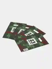 Зеленый пакет подарочный "23 февраля", полиэтиленовый с вырубной ручкой, 20 х 30 см, 30 мк