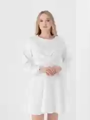 Молочный платье женское мини с поясом, молочное, школьное, белое свадебное,на роспись