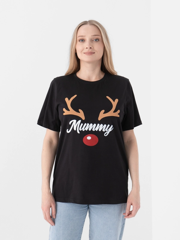 Футболка женская KAFTAN "Хmas mom" р. 48-50