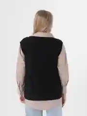 Топ трикотажный, цвет черный