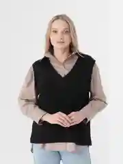 Топ трикотажный, цвет черный