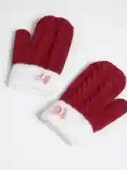Красный варежки детские для девочки