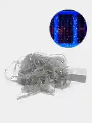 Лазурный электрогирлянда LED занавес (гирлянда-штора)
