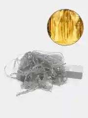 Золотой электрогирлянда LED занавес (гирлянда-штора)