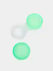 Зеленый контейнер для хранения линз
