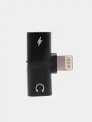 Адаптер переходник 2 в 1, для наушников и зарядки Lightning