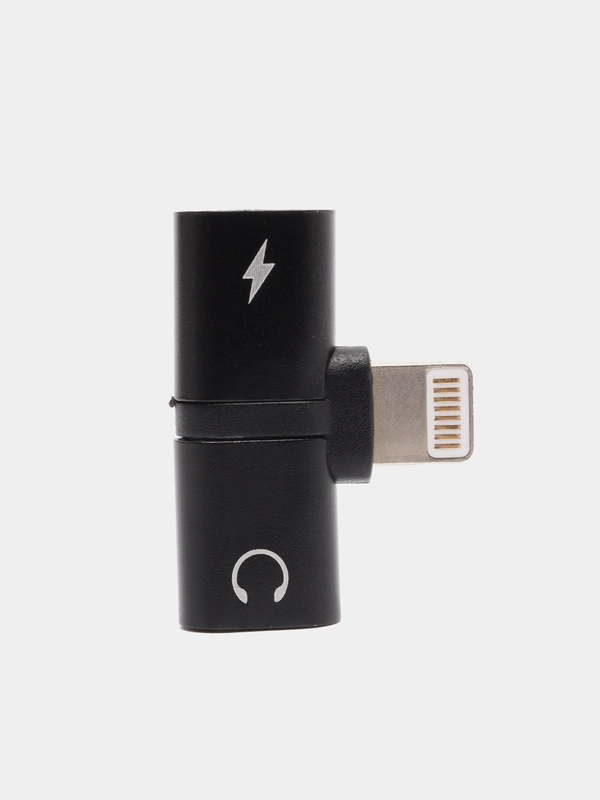 Адаптер переходник 2 в 1, для наушников и зарядки Lightning