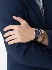 Черный часы мужские, подарочный набор