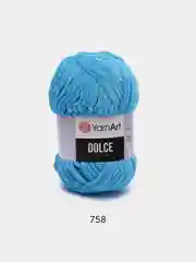 Голубой пряжа плюшевая YarnArt Dolce (ЯрнАрт Дольче)